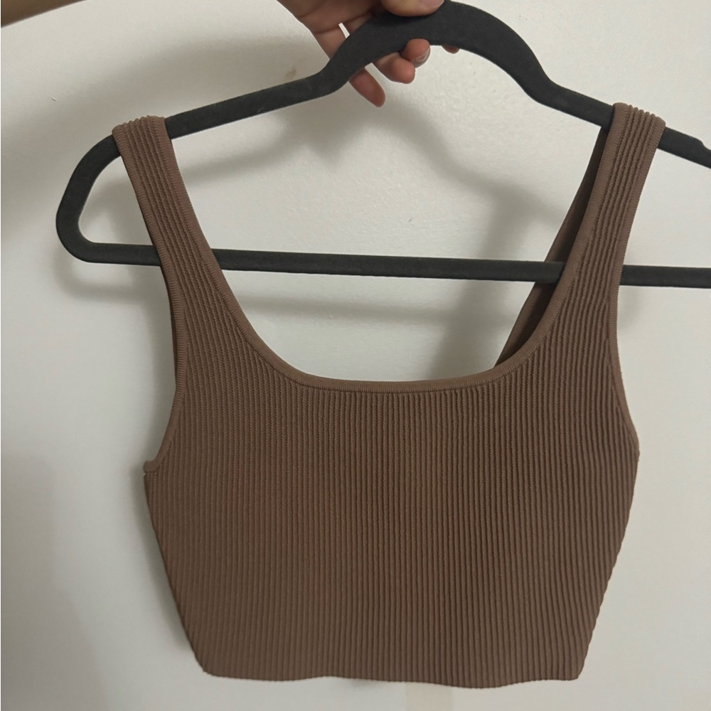 COPY - ARITZIA SCULPT KNIT CROPPED TANK
